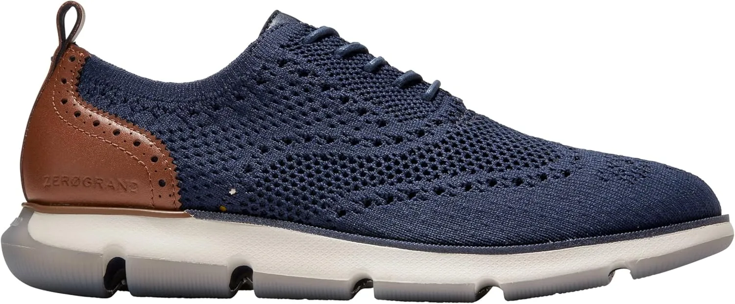 Cole Haan 4.Zerogrand Stitchlite Men's Oxford Shoes, Lightweight Breathable Knit, Modern Casual Style, Lace-Up Design