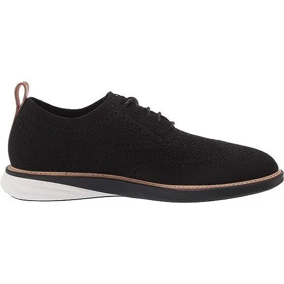 Cole Haan Mens GrandEvOlution Sititchlite Oxford Black Knit C32152