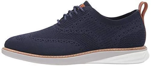 Cole Haan Mens GrandEvOlution Sititchlite Oxford Marine Blue Knit C32153