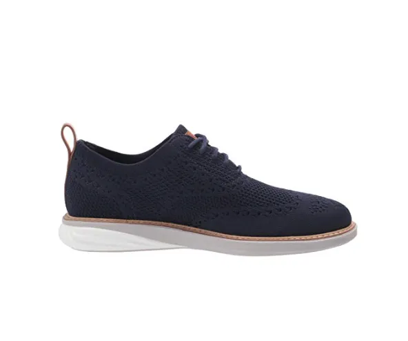 Cole Haan Mens GrandEvOlution Sititchlite Oxford Marine Blue Knit C32153