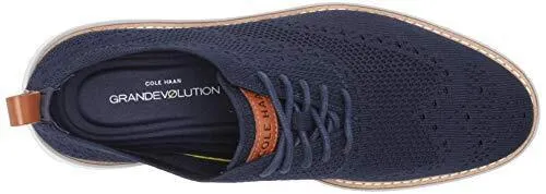 Cole Haan Mens GrandEvOlution Sititchlite Oxford Marine Blue Knit C32153