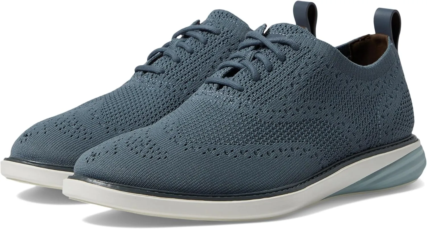 Cole Haan Men's GrandEvOlution Stitchlite Oxford, Stormy Weather/Ivory, 8.5
