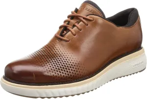 Cole Haan Zerogrand Eon Wing Oxford British Tan/Dark Roast/Brazilian Sand 7 D (M)