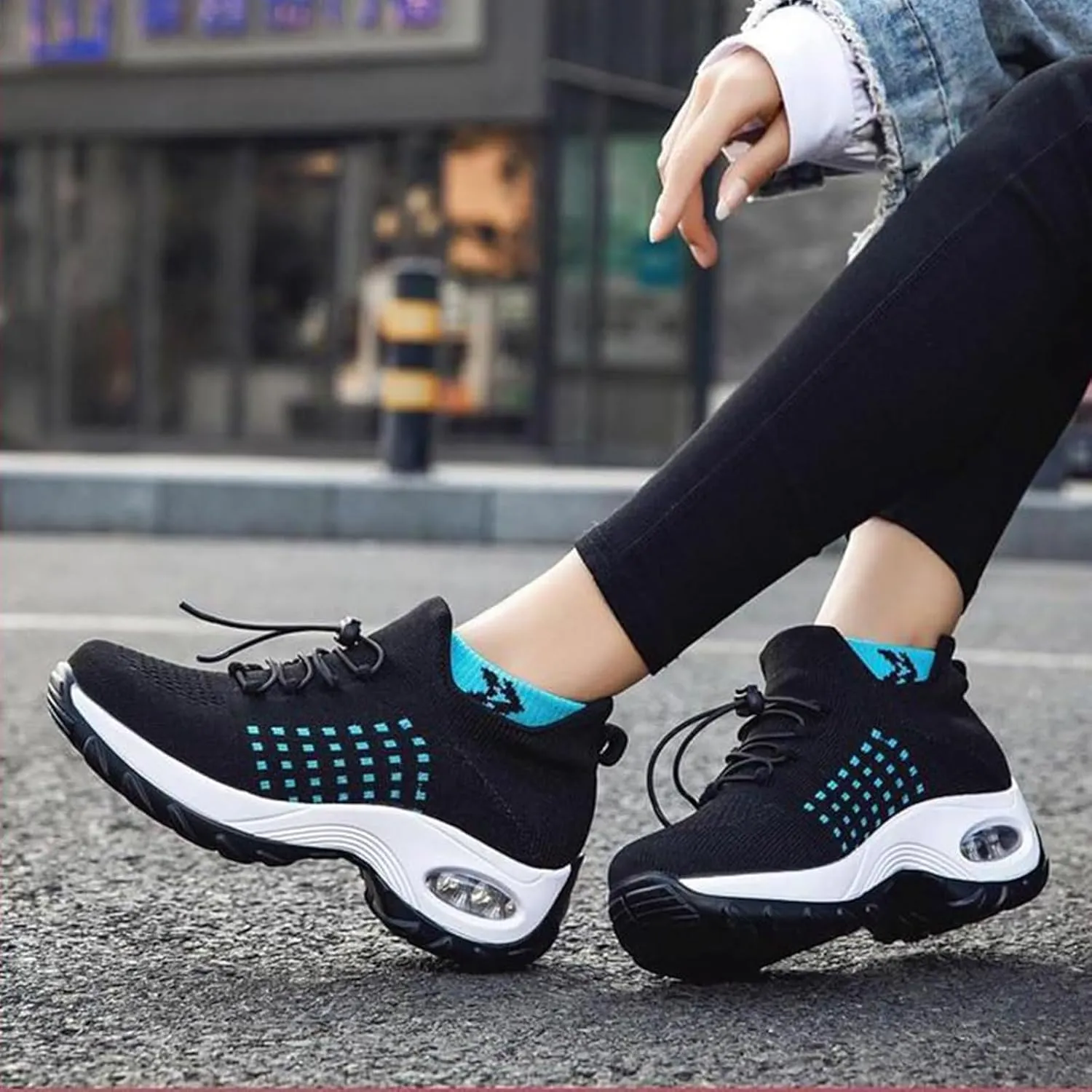 Comfort Wear Orthowear Shoes for Women Arch Support Orthopedic Sock Sneakers Slip-On Breathable Walking Shoe Air Cushion Athletic Shoes Causal Running Jogging Shoe Anti Slip Platform Sneaker