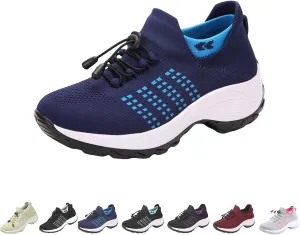 Comfort Wear Orthowear Shoes for Women, Walking Shoes,Sock Sneakers,Slip-On Breathable Mesh Trainers,Running Footwear