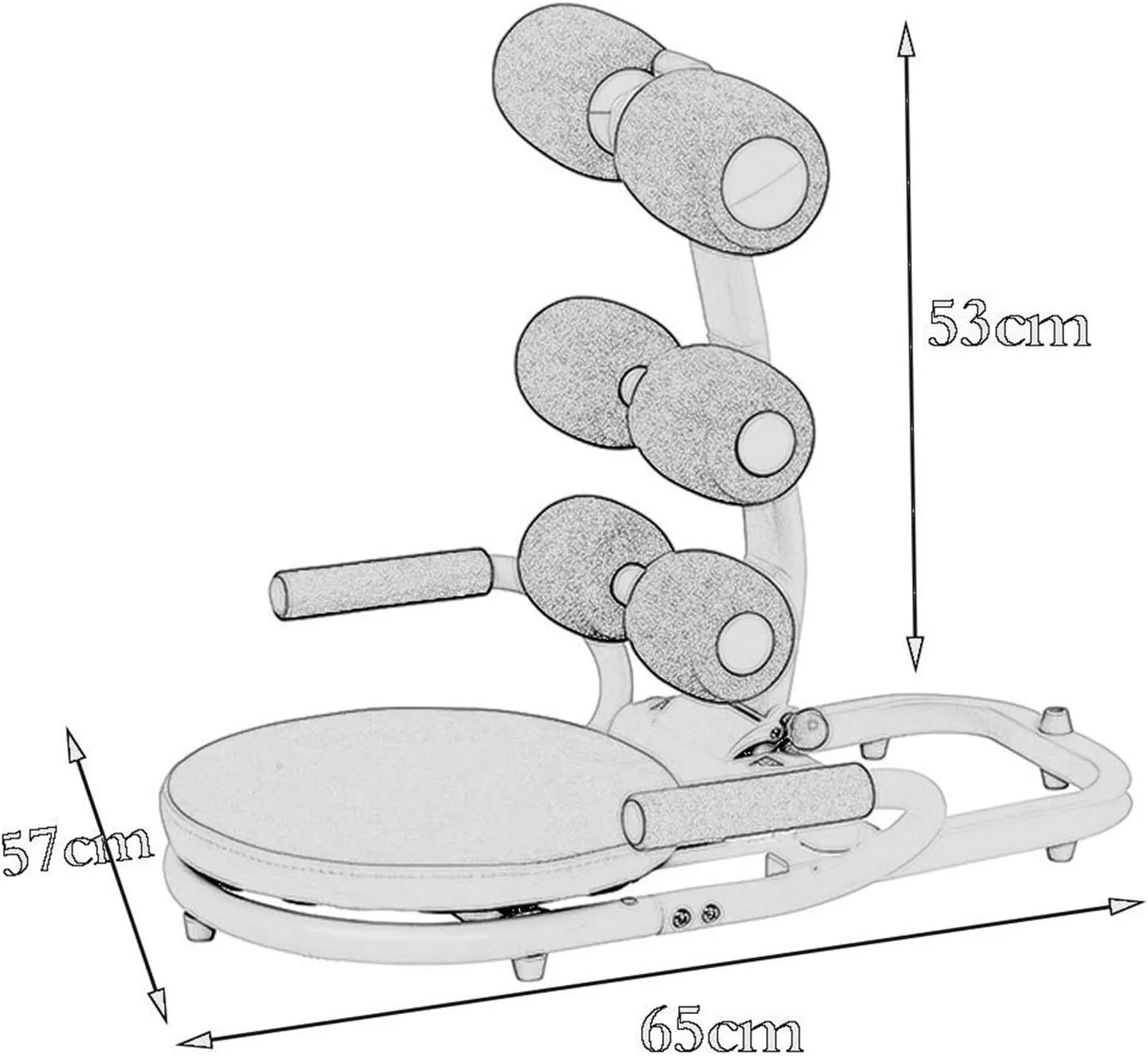 Core & Abdominal Trainers, Twister Trainer Ab Exercise Machine Height Adjustable Incline Workout Equipment Ab Rocket Exerciser