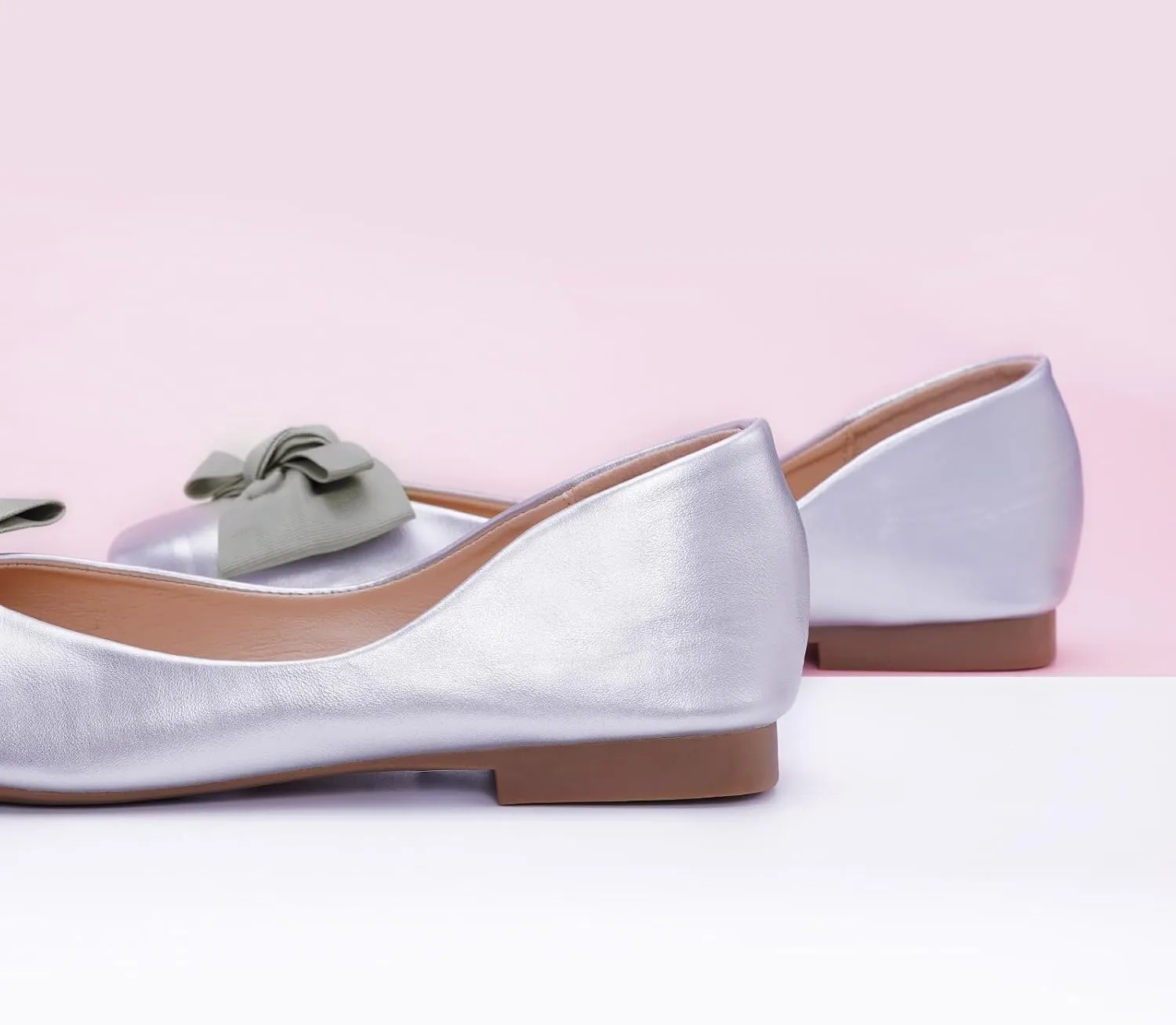 C.Paravano Women's Flats | Square Toe Shoes for Women | Leather Flat Shoes for Women | Slip On Ballet Flats