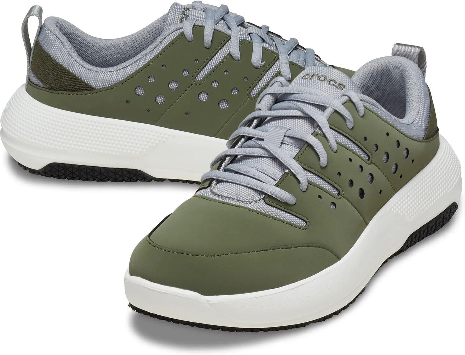Crocs Men's On The Clock Work Sneakers, Slip Resistant Shoes