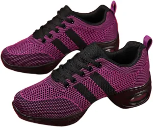 Cushion Lady Girls Modern Breathable Air Cushion Split Sole Athletic Walking Dance Shoes Lightweight Practice Professional Performance Dance Shoes