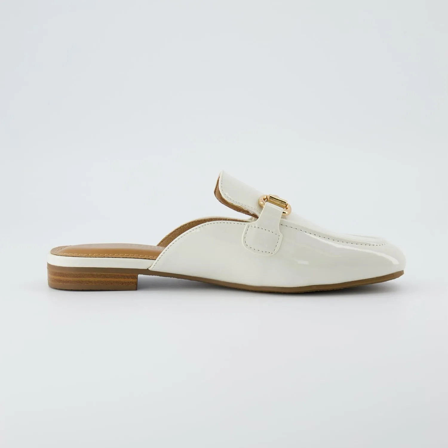 CUSHIONAIRE Women's Yates Buckle Slip On Mule  Memory Foam, Wide Widths Available