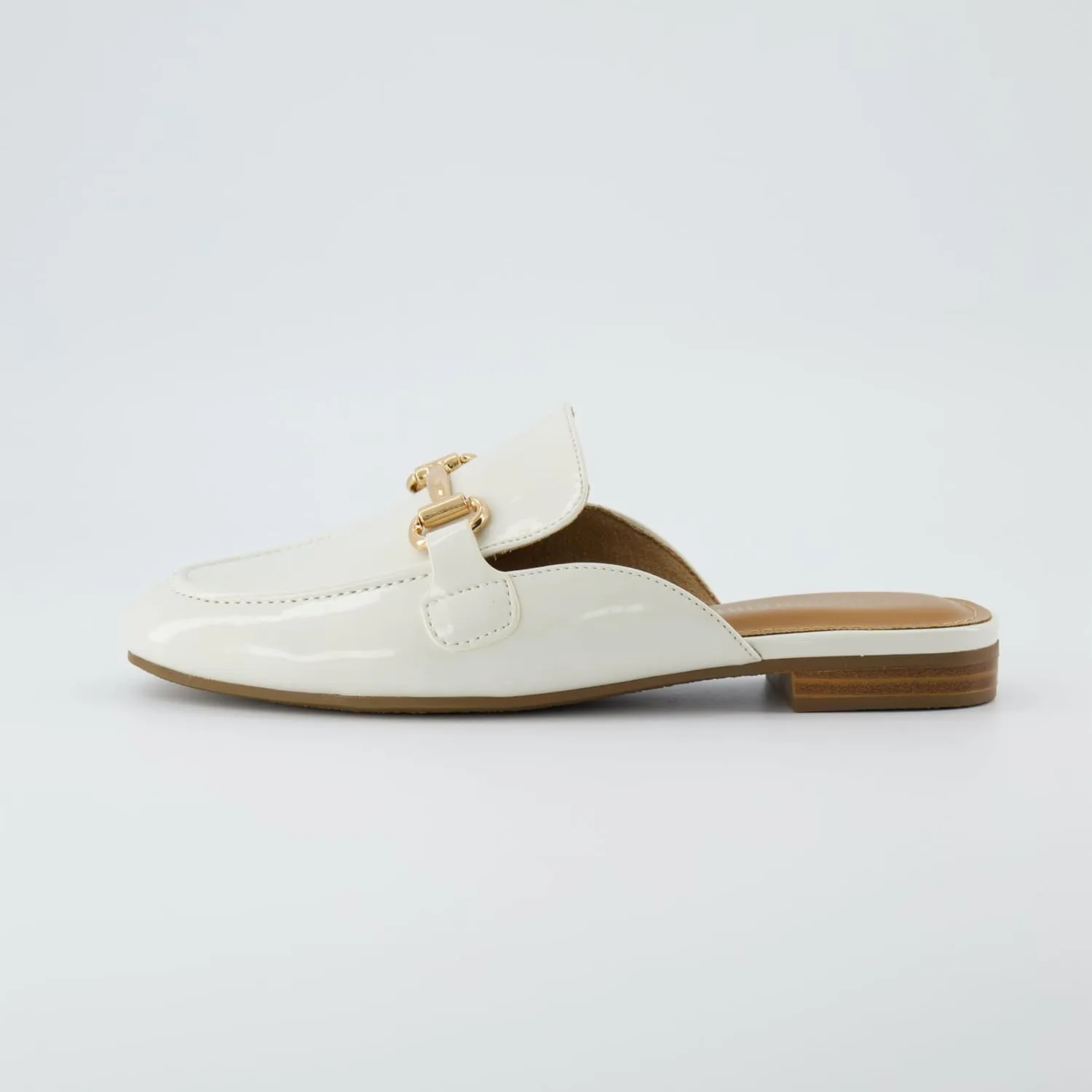 CUSHIONAIRE Women's Yates Buckle Slip On Mule  Memory Foam, Wide Widths Available