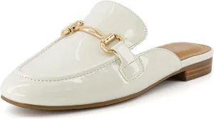 CUSHIONAIRE Women's Yates Buckle Slip On Mule  Memory Foam, Wide Widths Available