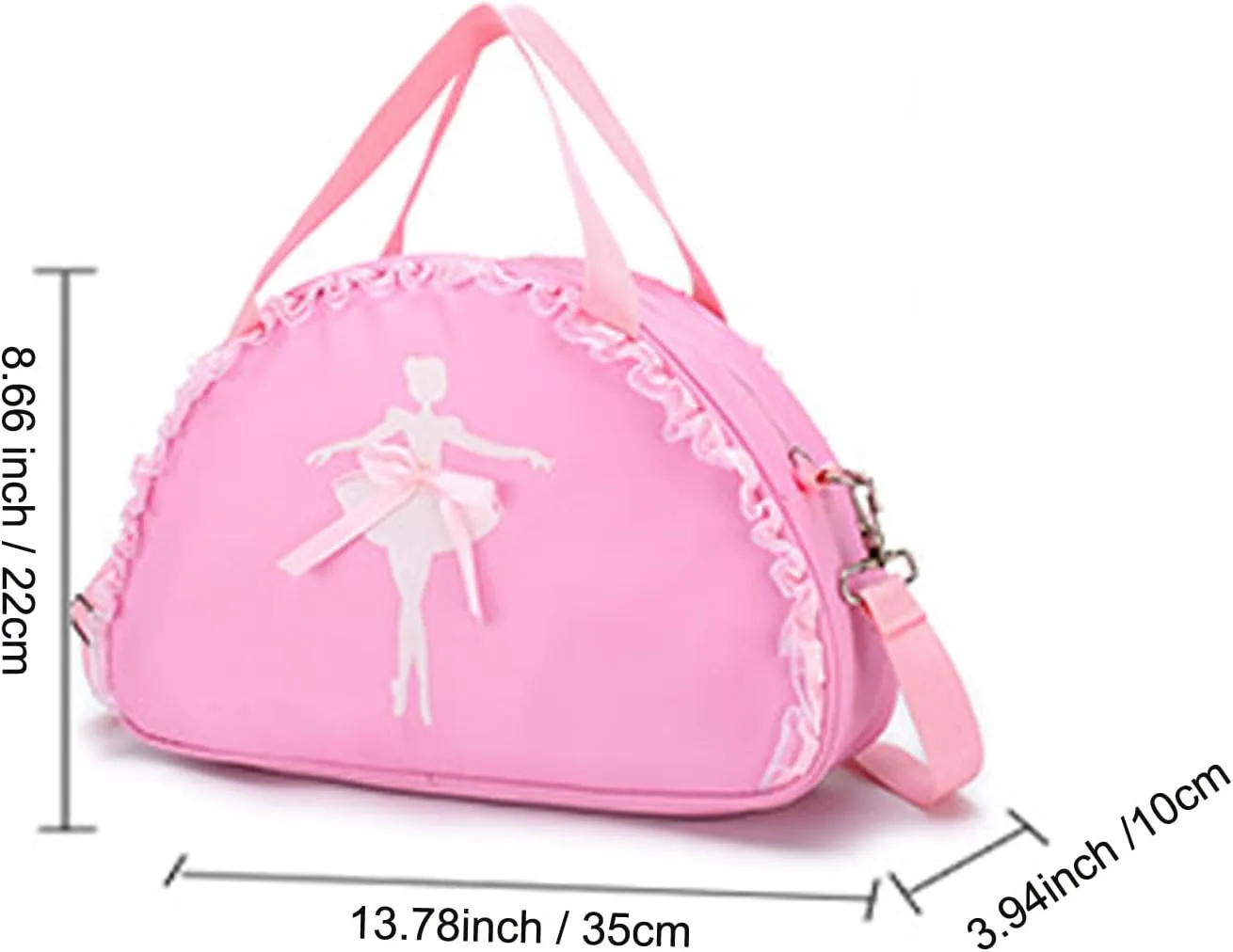 Cute Ballet Dance Backpack Tutu Dress Dance Bag Dance Bag Waterproof Small Duffle Bag Ballet Bags Gym Bag., Purple, (SJWDDJB-03)