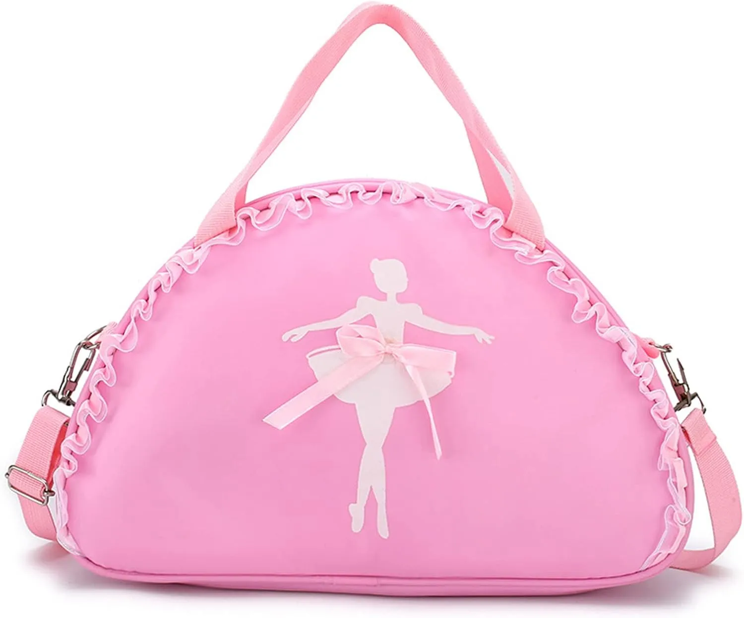 Cute Ballet Dance Backpack Tutu Dress Dance Bag Dance Bag Waterproof Small Duffle Bag Ballet Bags Gym Bag.(Pink)