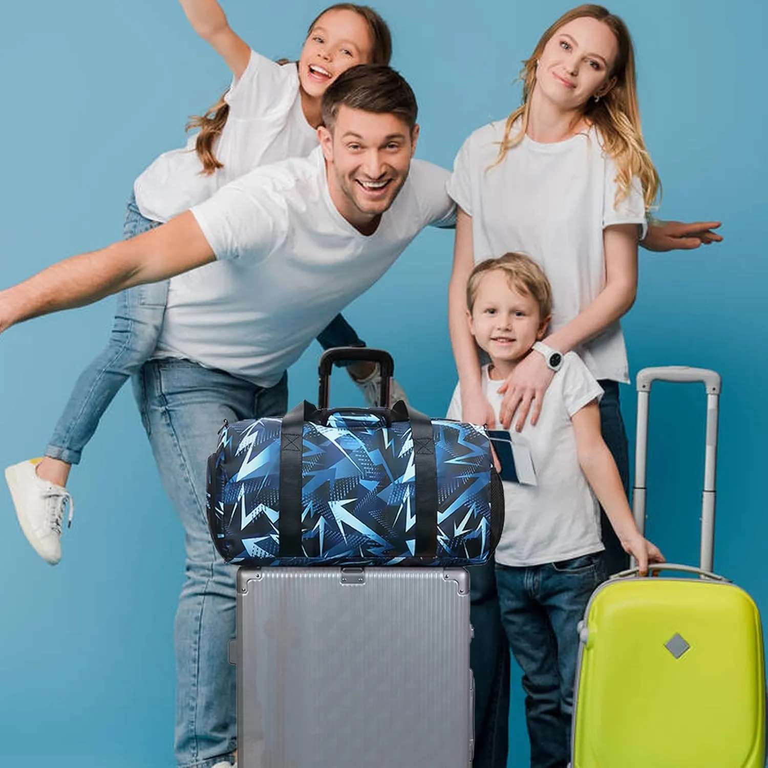 Dance Bag for Boy and Girls Duffle Gymnastics Gym Overnight Travel Sports Ballet Weekender Sleepover Carry On Bag with Shoe Compartments Water Resistant
