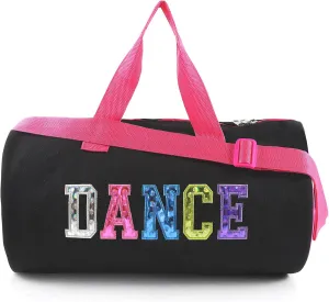 Dance Duffle Bag for Girls Sport Gym Bags Weekend Bag,Overnight Bag Dance Workout Duffel Bag with Adjustable Carry On and Handy Pouch for Dancers, Girls, Teens, Student Athletes (Style-1)