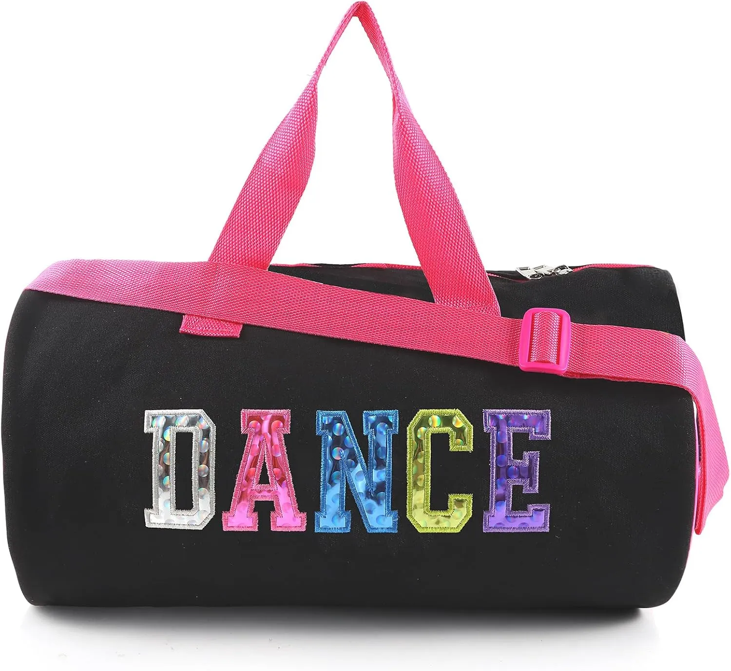 Dance Duffle Bag for Girls Sport Gym Bags Weekend Bag,Overnight Bag Dance Workout Duffel Bag with Adjustable Carry On and Handy Pouch for Dancers, Girls, Teens, Student Athletes (Style-1)