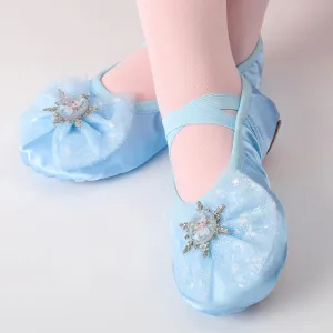 Dance Shoes for Girls, Ballet Shoes Leather Split Sole, Cute Flowers Gym Shoes, Ballet Slippers for Toddler Girls(Toddler/Little/Big Kid)
