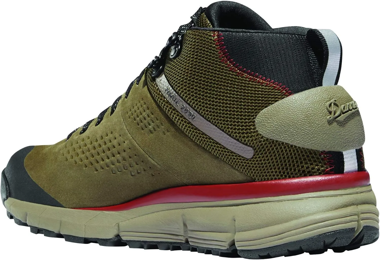 Danner Trail 2650 Gore-Tex Mid 4" Waterproof Hiking Shoes for Men - Suede and Textile Upper with Comfort Footbed, EXO Heel System & Traction Outsole