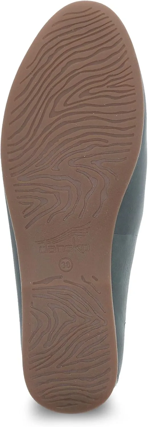 Dansko Lexie Slip-On Mules for Women - Comfortable Flat Shoes with Arch Support - Versatile Casual to Dressy Footwear - Lightweight Rubber Outsole