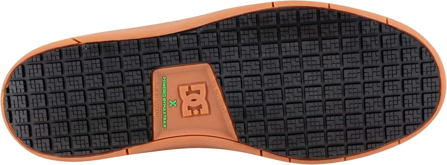 DC Men's Cure Work Powered by MaxTrax Steel Toe Slip Resistant Shoe