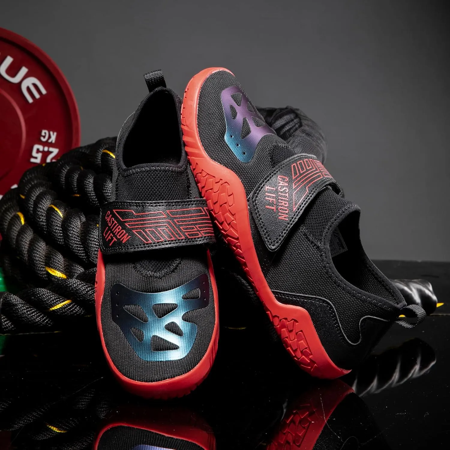 Deadlift Shoes,Weightlifting Squat Shoes,Weight Lifting Shoes for Heavy Lifting Weight Training,Fitness Cross-Trainer Barefoot & Minimalist Sneakers Gym Training Shoes for Men Women