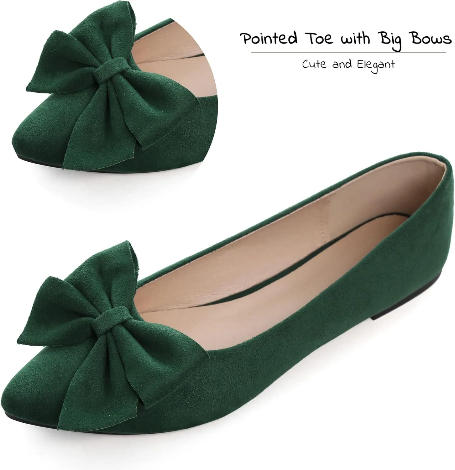 Dear Time Women's Ballet Flats Dress Ballet Shoes Slip on for Office Work Comfortable Shoes