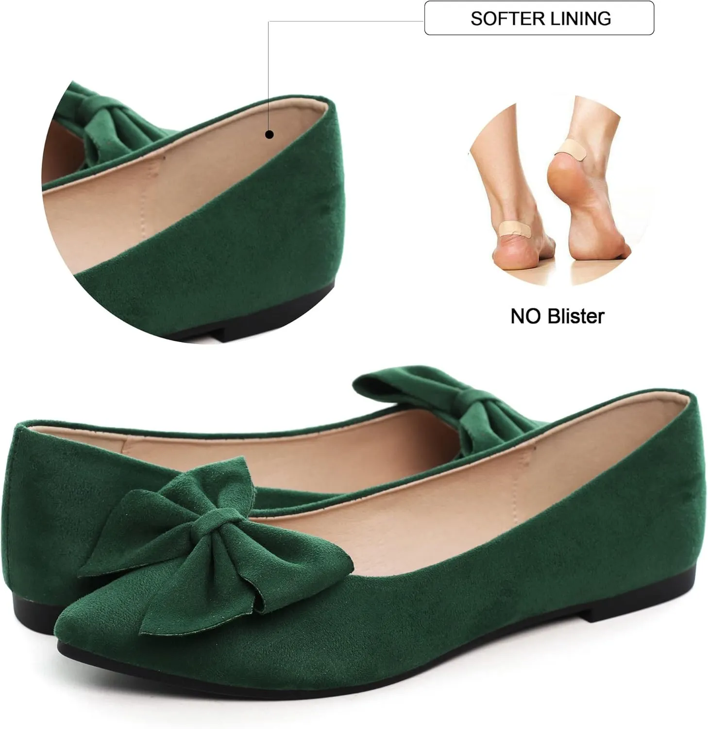 Dear Time Women's Ballet Flats Dress Ballet Shoes Slip on for Office Work Comfortable Shoes