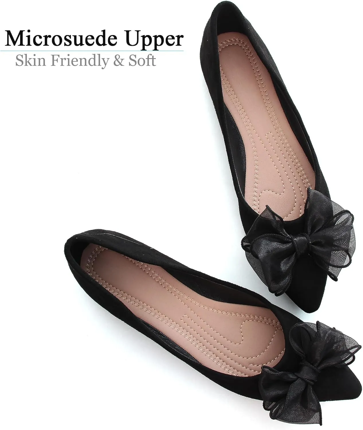 Dear Time Women's Ballet Flats Dress Ballet Shoes Slip on for Office Work Comfortable Shoes