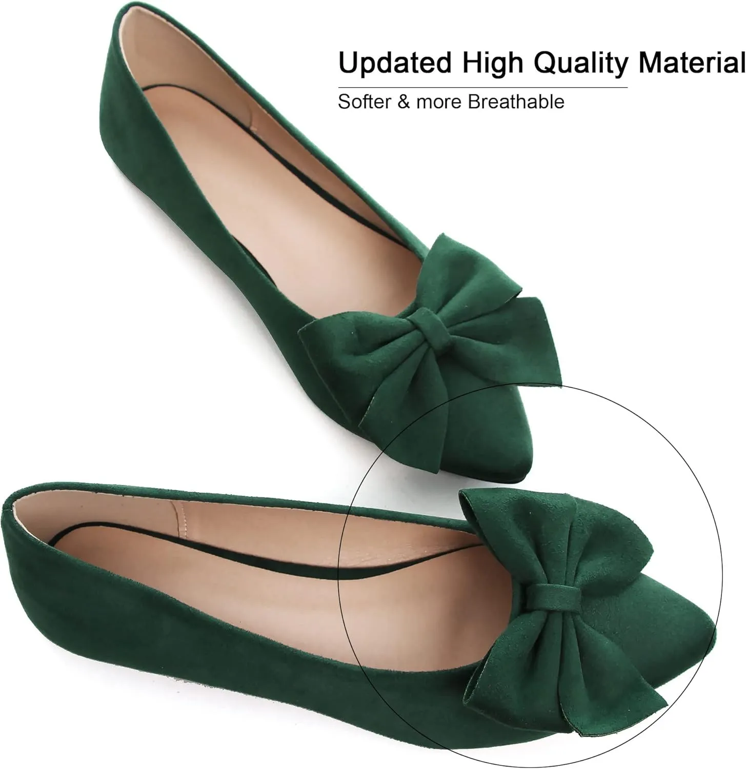Dear Time Women's Ballet Flats Dress Ballet Shoes Slip on for Office Work Comfortable Shoes