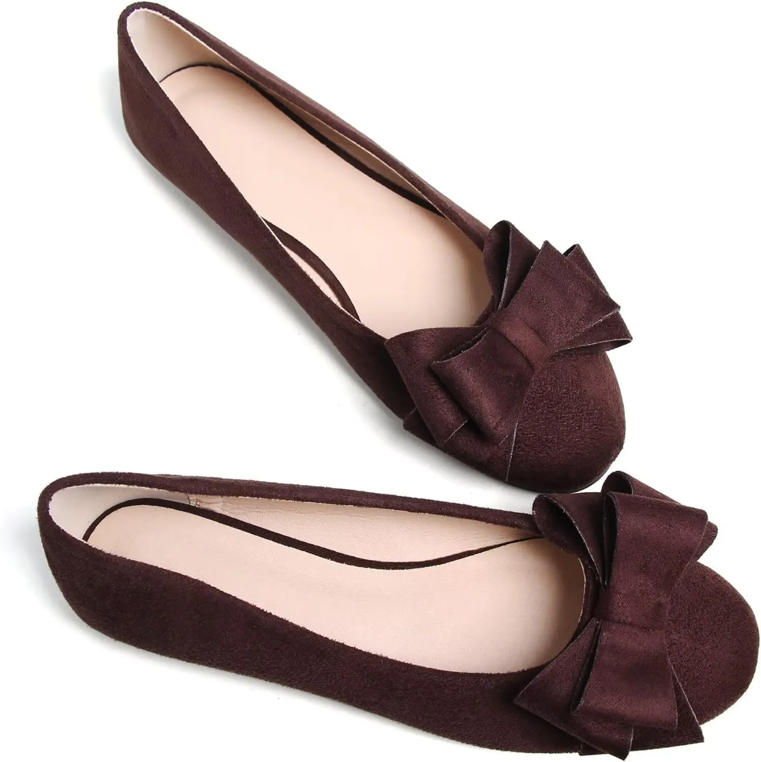 Dear Time Women's Business Casual Ballet Flats Round Toe Flats Soft Slip On Office Shoes for Work