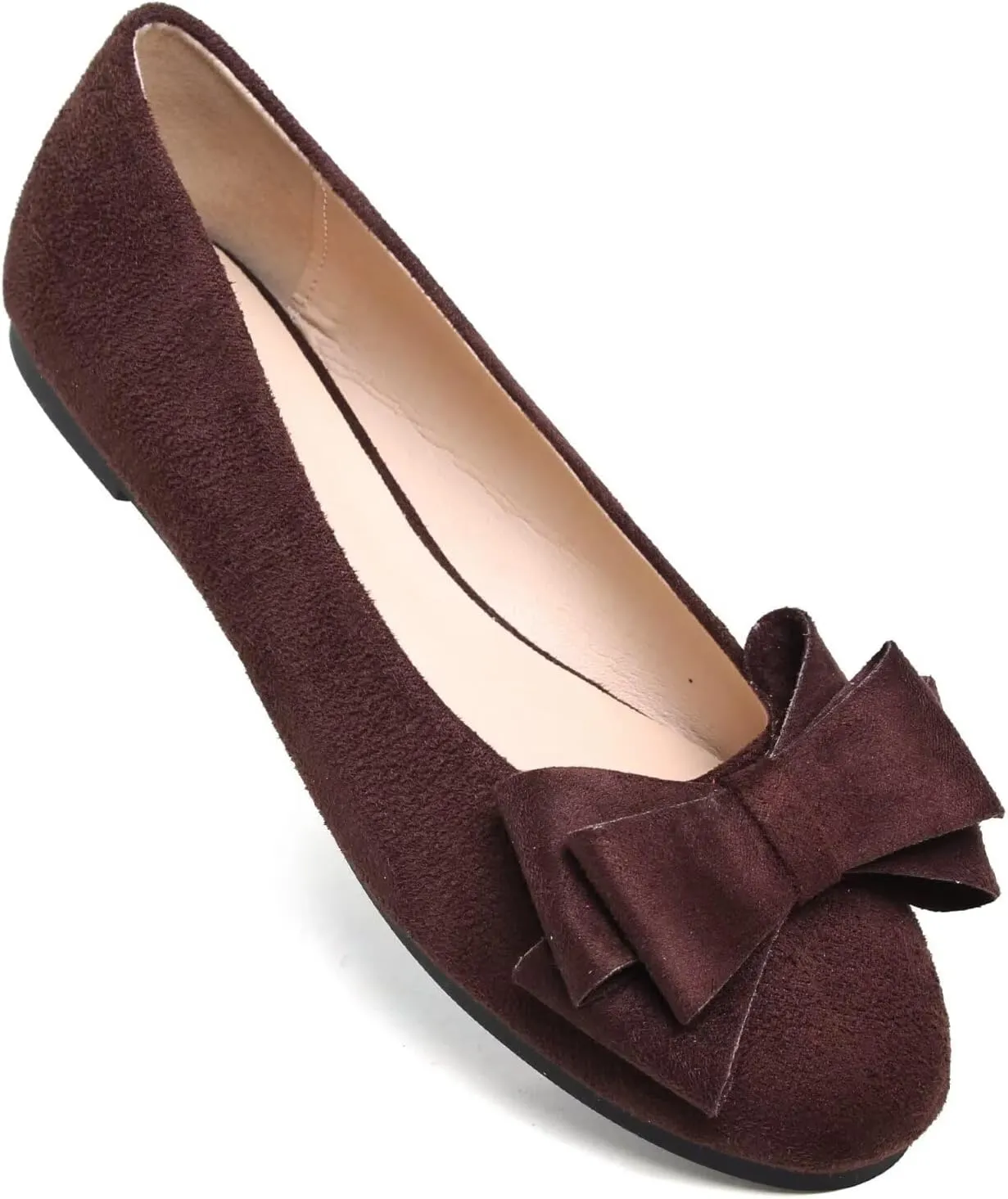 Dear Time Women's Business Casual Ballet Flats Round Toe Flats Soft Slip On Office Shoes for Work