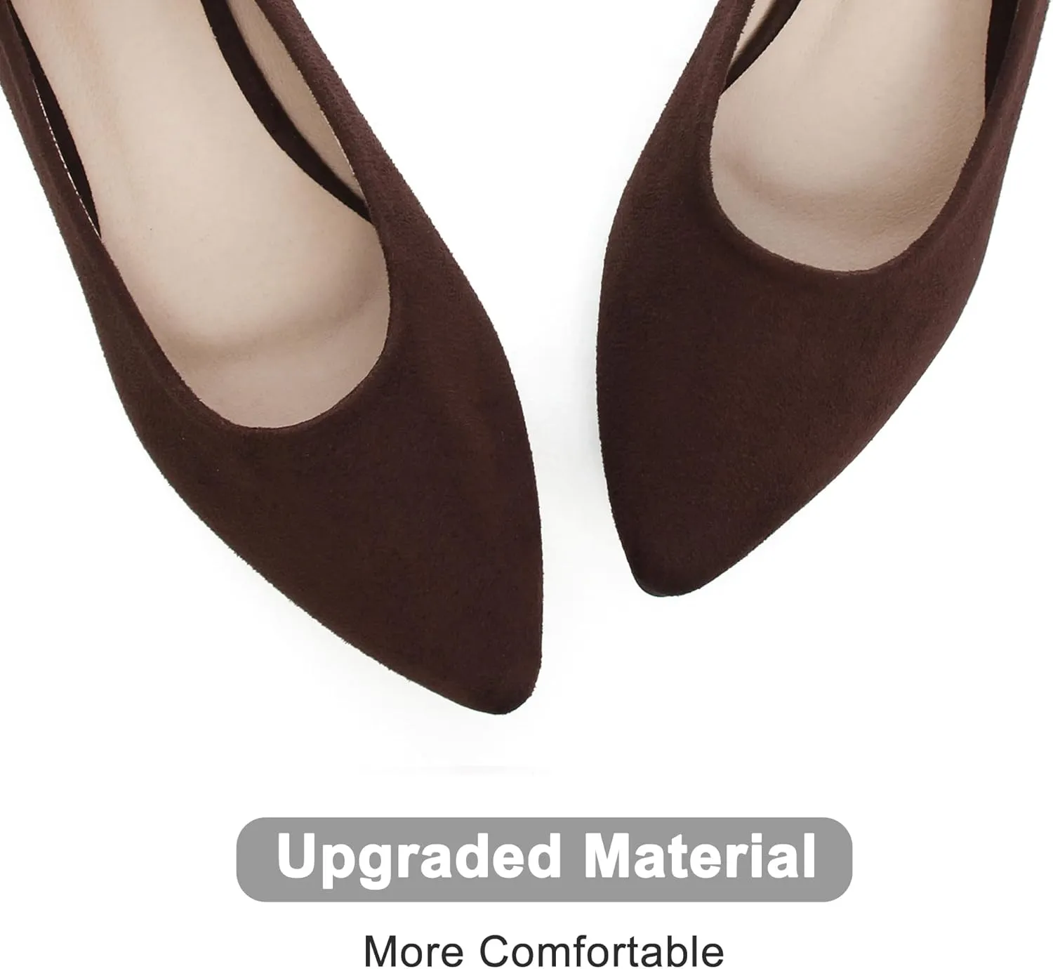 Dear Time Women's Pointed Toe Ballet Flat Shoes Simple Casual Office Work Shoes Slip-on Comfortable Shoes