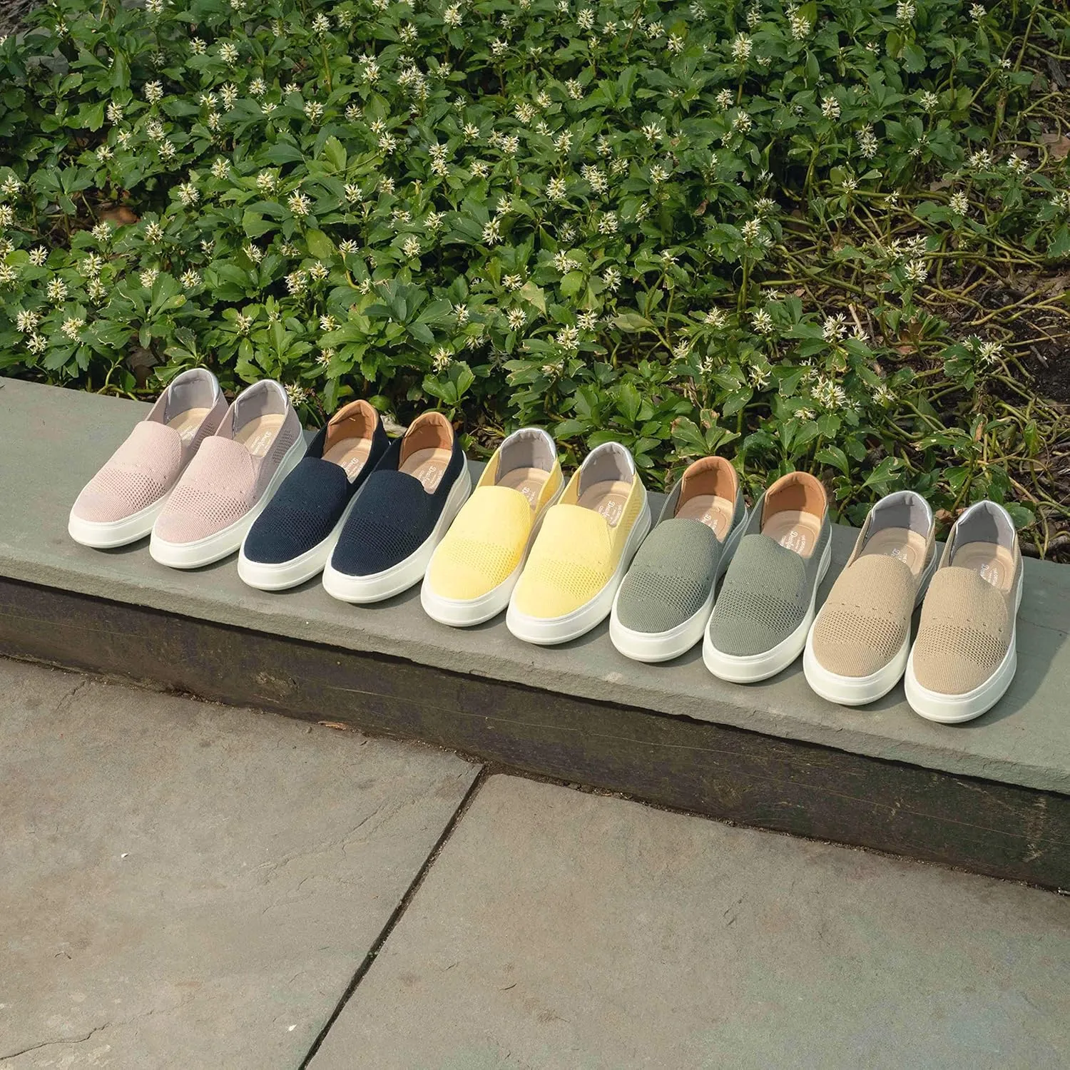 Dearfoams Women's Slip-On Lightweight Comfortable Sophie Loafers with Arch Support
