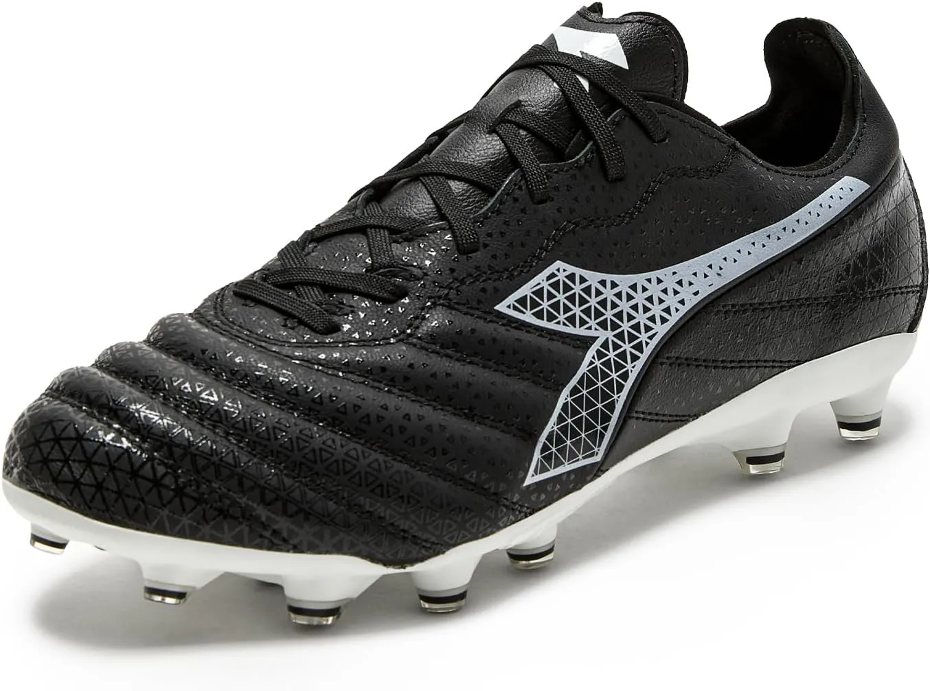 Diadora Brasil Elite 2 LT LP12 Firm Ground Soccer Shoe - Ultra-Soft, Water-Resistant Full-Grain Calfskin Upper, Non-Stretch Fabric Lining, Non-Slip PU Heel Lining, Insole with Flex Points