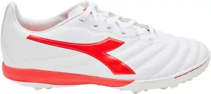 Diadora Brasil Elite Turf Soccer Shoe - Water-Resistant Suprellsoft, Non-Slip PU Heel Lining, Flex Points on Insole, Fine Craftsmanship