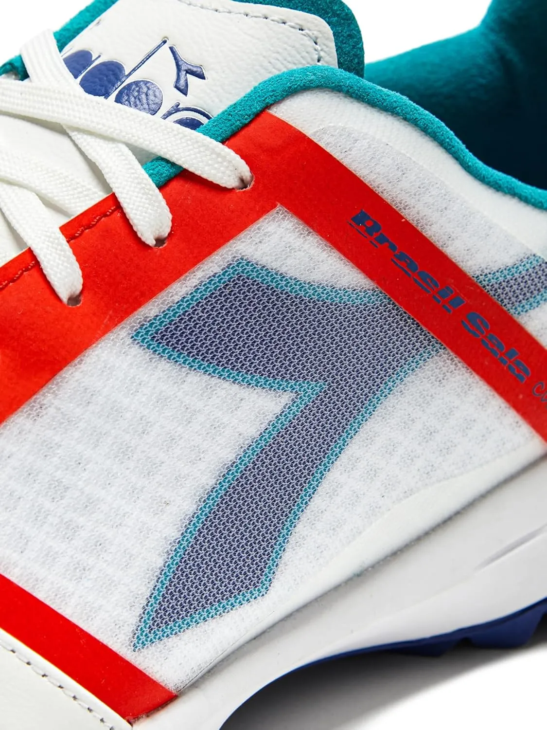 Diadora Brasil Elite Turf Soccer Shoe - Water-Resistant Suprellsoft, Non-Slip PU Heel Lining, Flex Points on Insole, Fine Craftsmanship