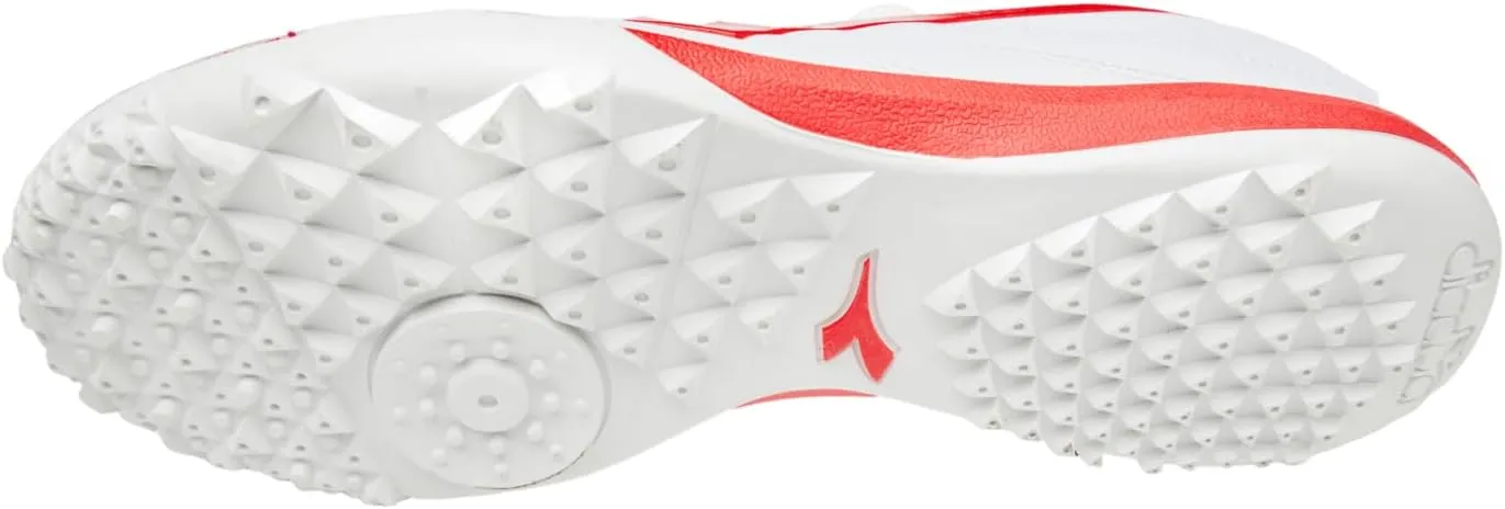 Diadora Brasil Elite Turf Soccer Shoe - Water-Resistant Suprellsoft, Non-Slip PU Heel Lining, Flex Points on Insole, Fine Craftsmanship