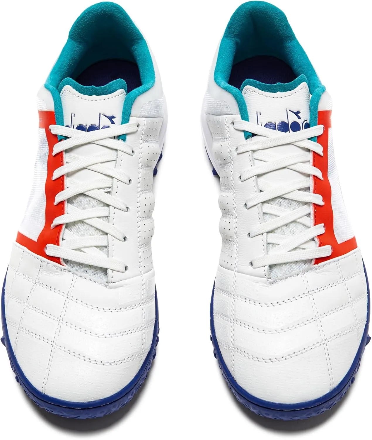Diadora Brasil Elite Turf Soccer Shoe - Water-Resistant Suprellsoft, Non-Slip PU Heel Lining, Flex Points on Insole, Fine Craftsmanship