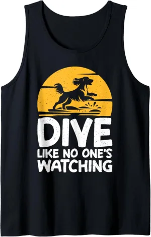Dive Like No One's Watching Dock Diving Tank Top
