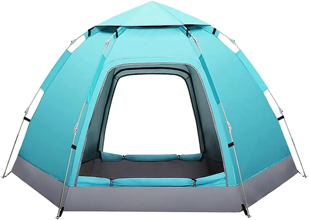 Dome Tents 3-4 Person for Outdoor Camping Hiking, Automatic Instant Pop Up Tent with 2 Door Waterproof Sun Protection