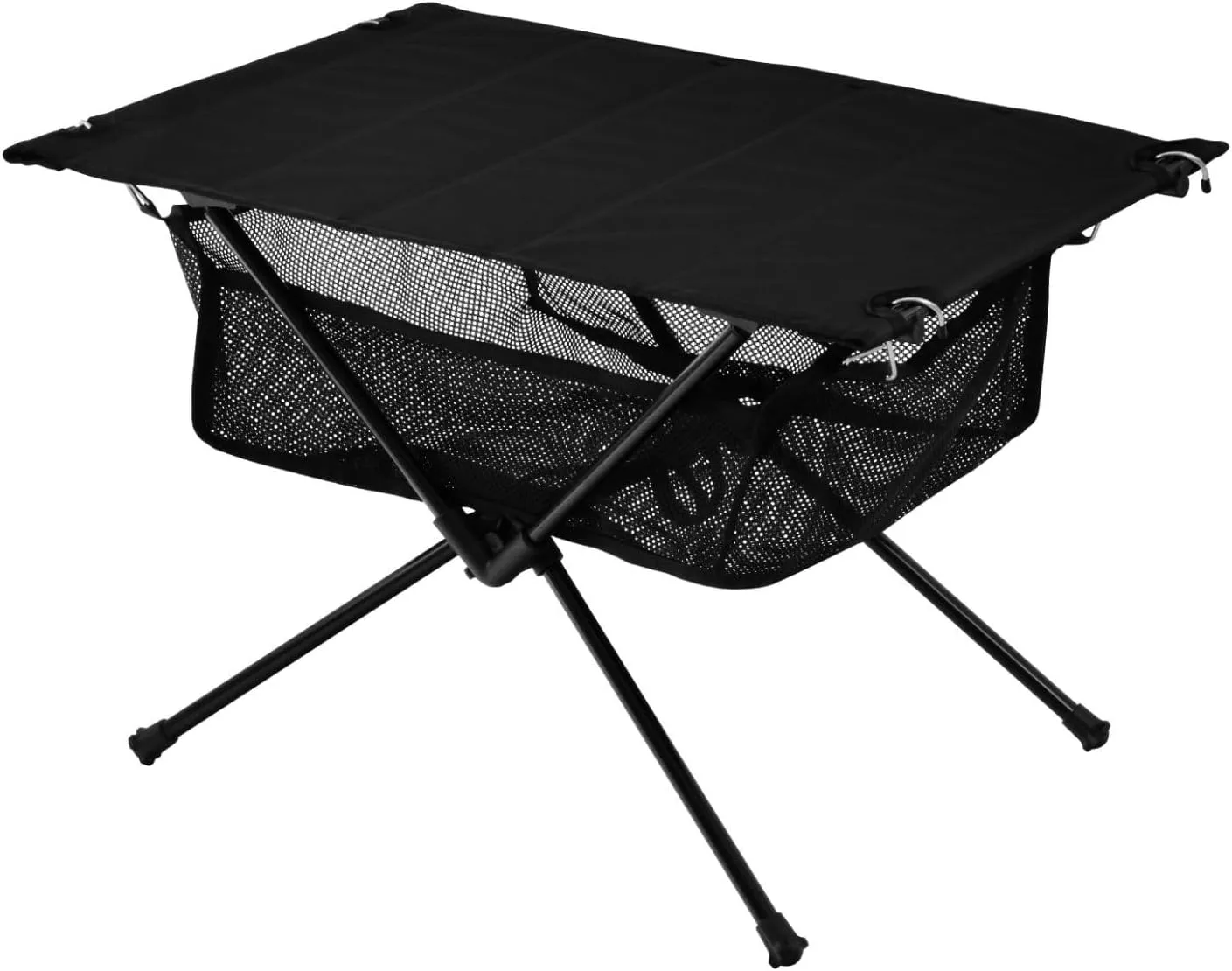 DOMIKING Black Portable Camping Table Folding Picnic Tables with Carrying Storage Bag Camp Table for Hiking Fishing Cooking 23.6 * 15.7 * 15 in