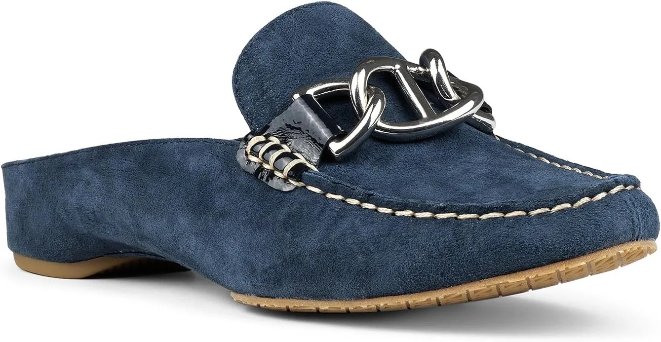 Donald Pliner Women's Barney Distressed Metallic Mule