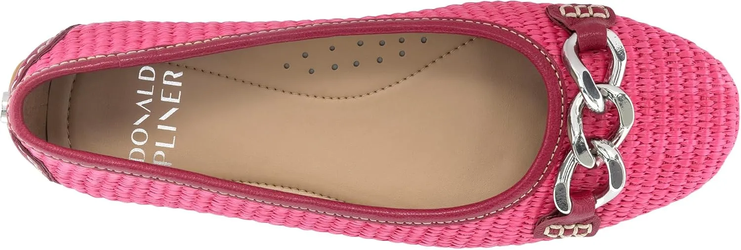 Donald Pliner Women's Raya Ballet, Luxury, Slip-On Shoes, Women’s Flats, Comfortable & Stylish, Casual, Work, Ballet Flats