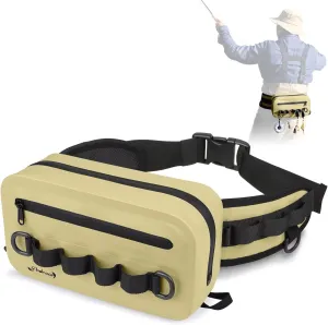 Dovesun Waterproof Fishing Fanny Pack for Men 3.3L Fly Fishing Bag Chest Pack with Airtight Zipper