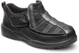Dr. Comfort Edward X Double Depth Mens Walking Shoes-Leather and Mesh Stretchable Diabetic Shoes for Men