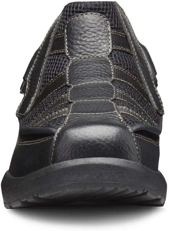 Dr. Comfort Edward X Double Depth Mens Walking Shoes-Leather and Mesh Stretchable Diabetic Shoes for Men