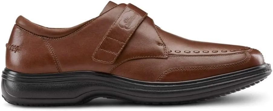 Dr. Comfort Frank Diabetic Shoes for Men - Leather Dress Shoes with Stitch - Therapeutic Formal Shoes