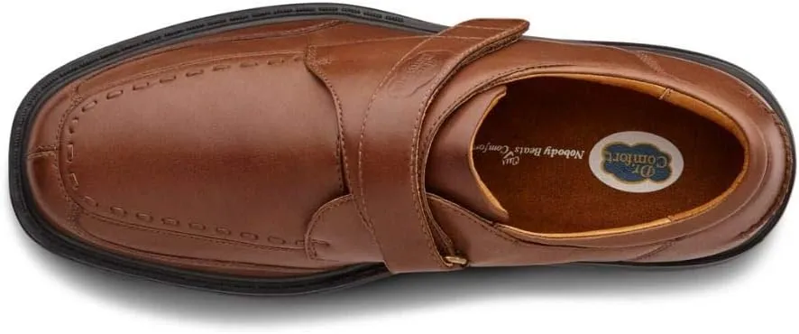 Dr. Comfort Frank Diabetic Shoes for Men - Leather Dress Shoes with Stitch - Therapeutic Formal Shoes