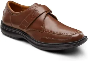 Dr. Comfort Frank Diabetic Shoes for Men - Leather Dress Shoes with Stitch - Therapeutic Formal Shoes